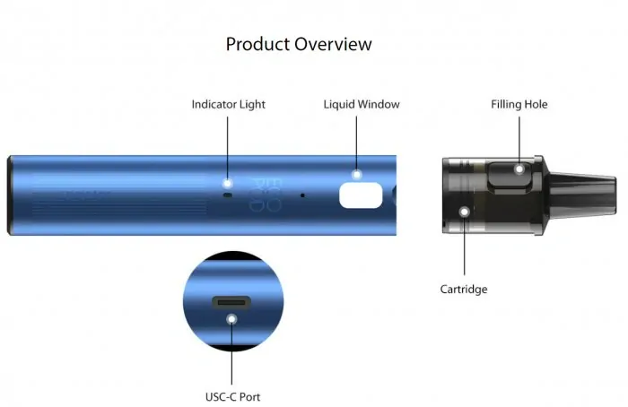 Joyetech eGo Pod Update Version elektronická cigareta 1000mAh Rich Blue 