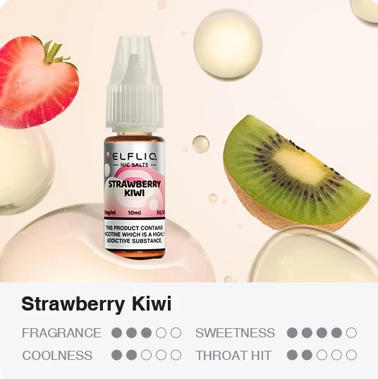 Liquid ELFLIQ Nic SALT Strawberry Kiwi 10ml - 10mg 