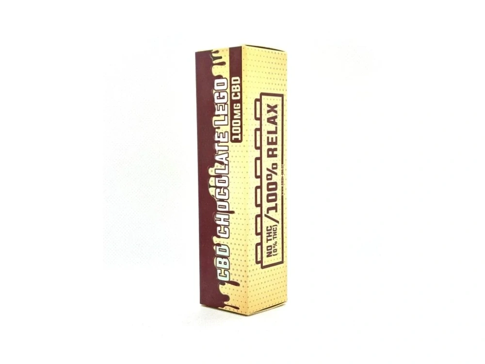 CBD čokoláda lego 100mg broad spectrum