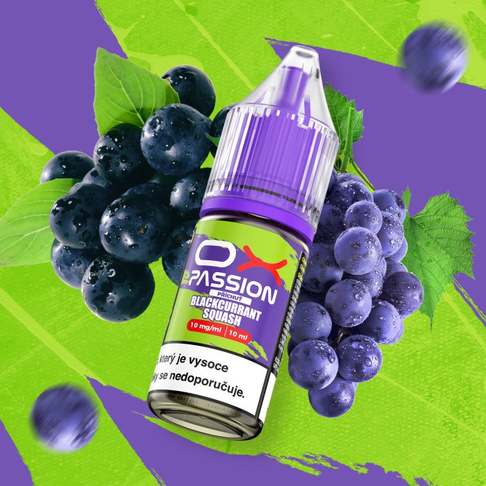 Liquid OXVA OX PASSION Salts Blackcurrant Squash 10ml - 10mg