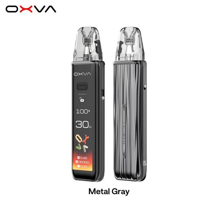 OXVA Xlim 3 ULTRA elektronická cigareta 1500mAh Metal Gray