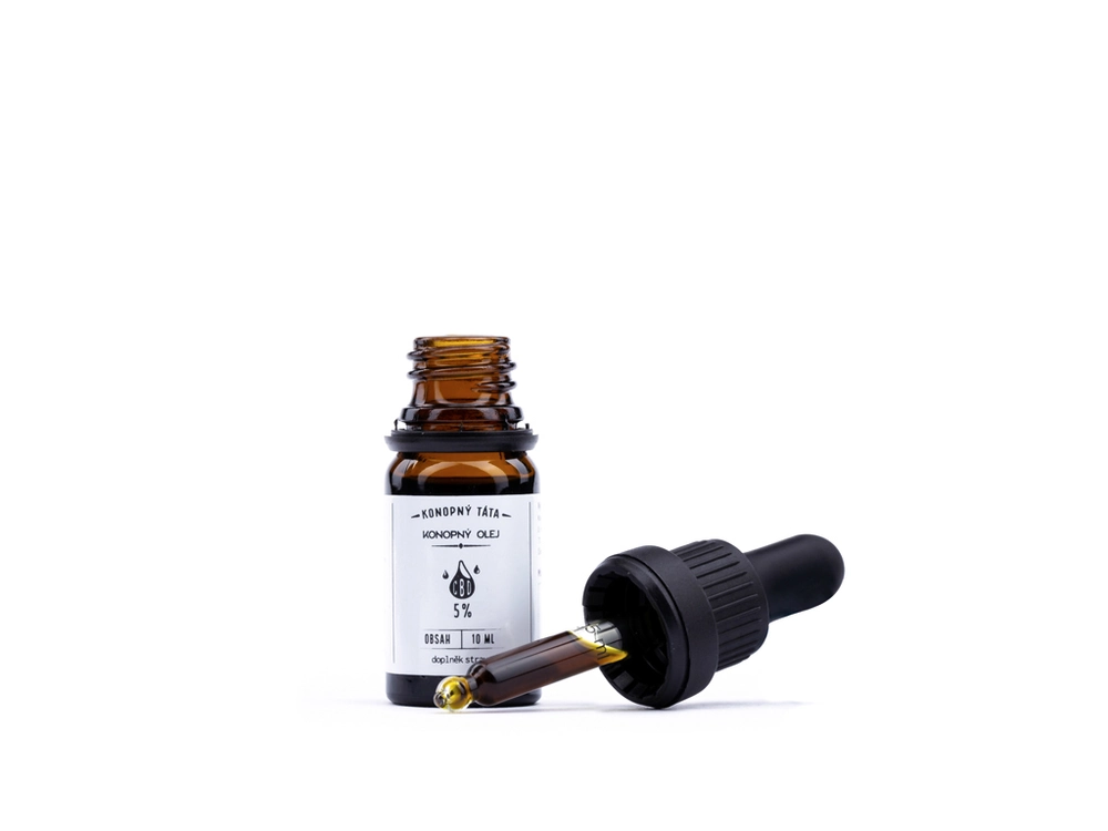 Konopný Táta CBD konopný olej 5% 10ml 