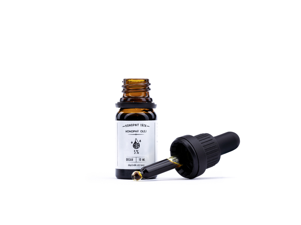 Konopný Táta CBG konopný olej 5% 10ml