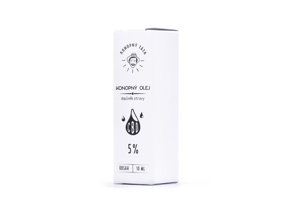 Konopný Táta CBD konopný olej 5% 10ml 