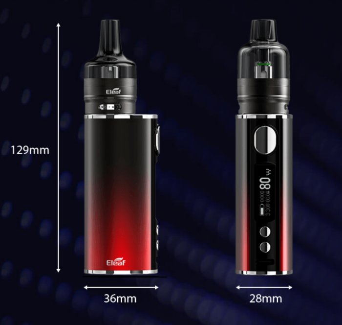 iSmoka-Eleaf iStick T80 GTL Pod Tank Grip Full Kit 3000mAh Gunmetal 1 ks
