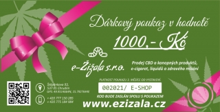 DÁRKOVÝ POUKAZ v hodnotě 1000 Kč