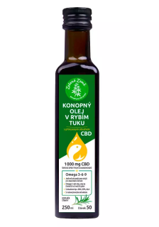 Konopný olej v rybím tuku s CBD, 250 ml