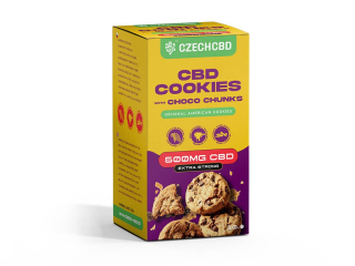 CBD Cookies Čoko kousky, 500 mg CBD