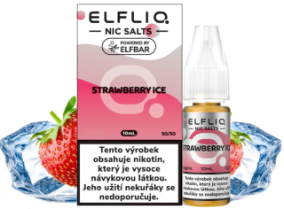 Liquid ELFLIQ Nic SALT Strawberry Ice 10ml - 10mg